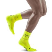 cep reflective compression mid socks neon yellow men