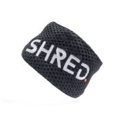 shred heavy knitted headband black white